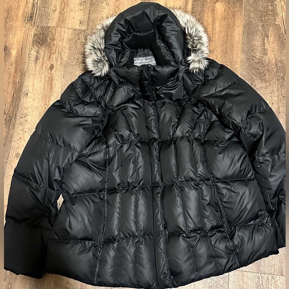 Eddie Bauer plus size women’s down puffer coat